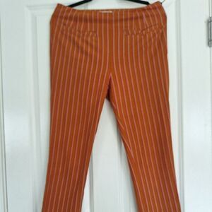 Anthropologie Brown striped trousers size 4‎
